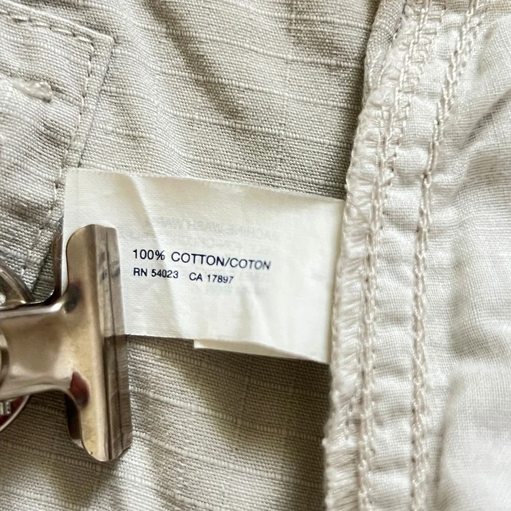 Gap Ripstop Cargo Pants NWT Drawstring Khaki Tan Mens XXL Outdoor Lightweight